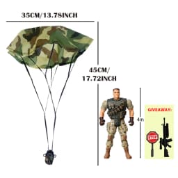 Parachute Toy Army Police Military Snow Navy Soldier Action Figure Toy Hand Throwing Kids Game for Boy Children Christmas Gift