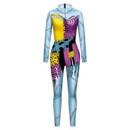 Halloween Dress Suit Women Cosplay Costume Funny Wig Socks Set Movie Dress Up Carnival Gown Party Outfit
