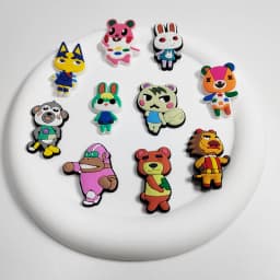 12-24Pcs Animals Cartoon Shoe Charms For Slides Sandals, PVC Shoe Decoration Accessories For Christmas Birthday Gift Party Favor