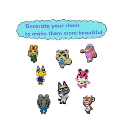 12-24Pcs Animals Cartoon Shoe Charms For Slides Sandals, PVC Shoe Decoration Accessories For Christmas Birthday Gift Party Favor