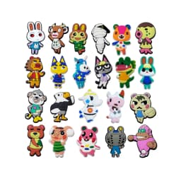12-24Pcs Animals Cartoon Shoe Charms For Slides Sandals, PVC Shoe Decoration Accessories For Christmas Birthday Gift Party Favor