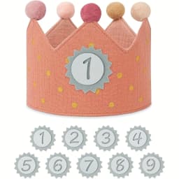 1pc Fabric Birthday Crown Hat, Perfect for Parties and Celebrations,Halloween, Christmas Event & Party Decorations