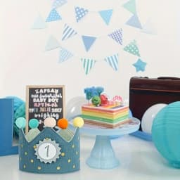 1pc Fabric Birthday Crown Hat, Perfect for Parties and Celebrations,Halloween, Christmas Event & Party Decorations