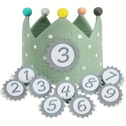 1pc Fabric Birthday Crown Hat, Perfect for Parties and Celebrations,Halloween, Christmas Event & Party Decorations