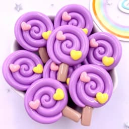 Painted Colorful Resin Big Love Lollipop Flatback Cabochon Stone Figurines 10pcs DIY Bow Christmas Accessories Scrapbooks Crafts