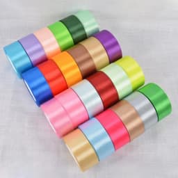 1-1.5-2-2.5-4-5cm Satin Ribbon DIY Crafts Handmade Roses Material Christmas Halloween Wedding Birthday Party Gift Wrapping Tape