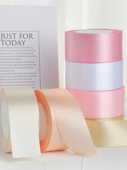 1-1.5-2-2.5-4-5cm Satin Ribbon DIY Crafts Handmade Roses Material Christmas Halloween Wedding Birthday Party Gift Wrapping Tape