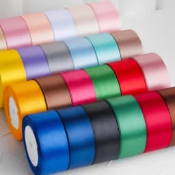 1-1.5-2-2.5-4-5cm Satin Ribbon DIY Crafts Handmade Roses Material Christmas Halloween Wedding Birthday Party Gift Wrapping Tape