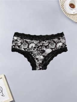 4-PCS women's panties sexy lace panty fashionable and comfortable Christmas shorts for girls female underpants