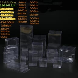 10 pieces of 3/4/5 * Hcm new transparent PVC box packaging wedding/Christmas favorite chocolate candy apple gift event