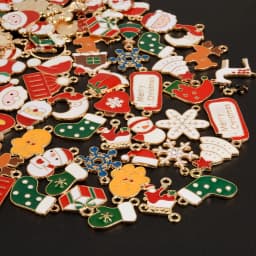 Random Mixed Christmas Pendant/Charms For Jewelry Making Bulk Xmas Charm Natale DIY Small Gifts Accessories Breloque Bijoux Noël