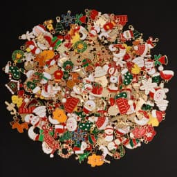 Random Mixed Christmas Pendant/Charms For Jewelry Making Bulk Xmas Charm Natale DIY Small Gifts Accessories Breloque Bijoux Noël
