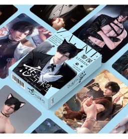 55Pcs/Set Game Love And Deepspace Laser Lomo Card Sylus Zayne Rafayel Xavier Caleb Game Characters Photo Cards Christmas Gift