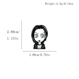 Japanese Anime Girls Oosaki Nana Character Enamel Brooches Backpack Hat Badge Clothes Lapel Pins For Fans Christmas Gifts