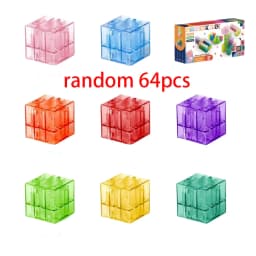 New Popular Transparent Magnetic Blocks-Build Magnet World Set for child, Sensory Construction Toys Christmas Gifts For Child