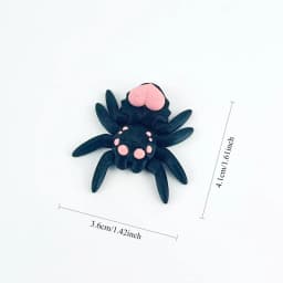 3D Printed Flexible Spider Sculpture Kids Simulation Animal Toy Creative Home Halloween Ornament Desk Cartoon Christmas Gift