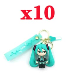 Hatsune Miku Keychain Anime Doll Bag Pendant Cartoon Small Decoration Accessories Car Key Chain Backpack Charm Christmas Gift