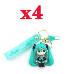 Hatsune Miku Keychain Anime Doll Bag Pendant Cartoon Small Decoration Accessories Car Key Chain Backpack Charm Christmas Gift