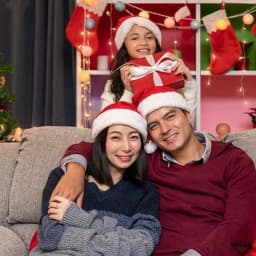 Fluffy Red Santa Hats Set with Plush Brim and Liner for Adults Men Women - Christmas, New Year Party Supplies & Gifts
