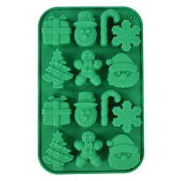 Silicone Christmas Chocolate Molds Snowflake Xmas Tree Gingerbread Man Candy Cookie Moulds DIY Baking Tool New Year Cake Decor