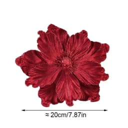 20cm Christmas Decoration Artificial Magnolia Flowers Xmas Tree Decor Jade Orchid Christmas Flower