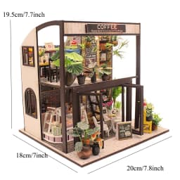 DIY Wooden Dollhouse Mini Building Kit Handmade Doll House Case Model 3D Puzzle Assembly With Furniture Toys For Christmas Gifts