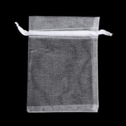 25/50Pcs White Drawstring Pocket Drawable Candy Pouches Organza Gauze Sachet Gift Bags Jewelry Packing Christmas Party Supply