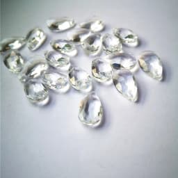 Top Quality 50pcs/lot 16mm Clear K9 Crystal Chanderlier Prisms Glass Faceted Pear Drops Diy Christmas Ornaments Glass Suncatcher