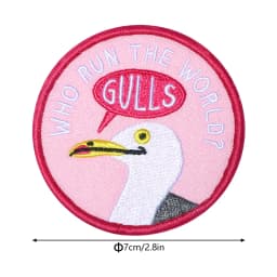 1PC Cartoon Funny Embroidered Patch Iron On Sew On Patches For Clothing Cap Bag Halloween Christmas DIY Gift Adhesive Badge