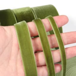6-38mm 5-10yards Olive Green Single Face Velvet Ribbon Party Decoration Handmade Gift Wrapping Hair Bowknot DIY Christmas Ribbon
