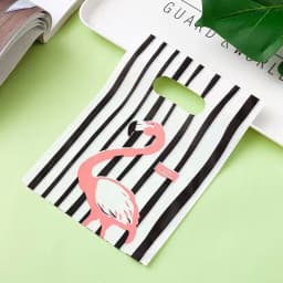 50/100pcs Fashion Thank You Plastic Shopping Gift Bags For Birthday Party Christmas Gift Packaging