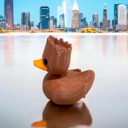 An Interesting Groot Duck Plastic Duck Vermicelli Art Model, 3D-Printed Groot Duck, Christmas Decoration, Car Ornaments