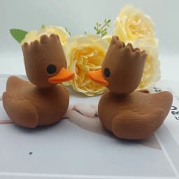 An Interesting Groot Duck Plastic Duck Vermicelli Art Model, 3D-Printed Groot Duck, Christmas Decoration, Car Ornaments
