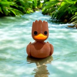 An Interesting Groot Duck Plastic Duck Vermicelli Art Model, 3D-Printed Groot Duck, Christmas Decoration, Car Ornaments