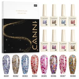 CANNI HEMA FREE 9ml Nail Gel Polish Kit Great Coverage Color Gel Set Nail Manicure Soak Off UV LED Christmas Red Gift Gel Nail