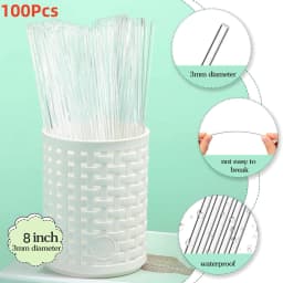 Acrylic Lollipop Sticks Cake Pops Sticks Candy Treat Sticks for Halloween Christmas Cupcake Toppers Chocolate Cookie Dessert 