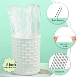 Acrylic Lollipop Sticks Cake Pops Sticks Candy Treat Sticks for Halloween Christmas Cupcake Toppers Chocolate Cookie Dessert 