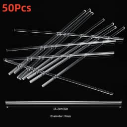 Acrylic Lollipop Sticks Cake Pops Sticks Candy Treat Sticks for Halloween Christmas Cupcake Toppers Chocolate Cookie Dessert 