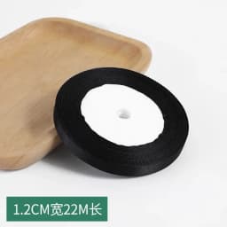 1pc 22 Meters/Roll (6mm-50mm) Black Polyester Satin Ribbon Bow Craft Decor Wedding Christmas Party Handwork DIY Decoration