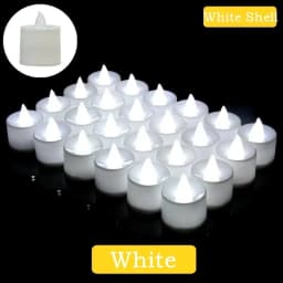 50/24*Pack Colorful LED Candle Light Battery Operated Tealight Switch Candles Flameless Wedding Home Christmas Decor Mini Candle