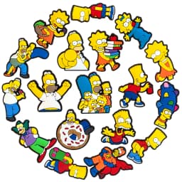 18Pcs/Set Simpson Shoe Charms DIY Shoe Buckle Accessories PVC Shoe Decorations Christmas Gifts