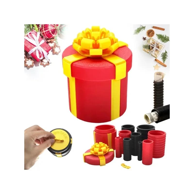Annoying Nested Screw Gift Box Money Puzzle Box, 10 Layer Reusable Prank Gift Boxes for Birthday, Christmas & Fun Party