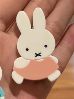 Kawaii Miffy Sweet Hair Clip Cartoon Back of The Head Clip Sweet Girl Girl Heart Bangs Clip Girl Birthday Christmas Gift