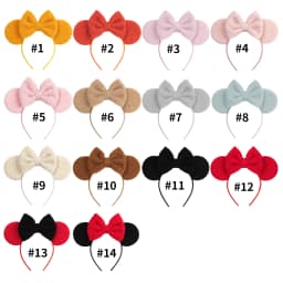 New Christmas Velvet Mouse Ear Headband Cute Ear Headband Halloween Birthday Girl Cosplay Costume Party Decoration Headband