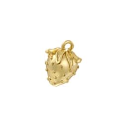 2Pcs/lot,Fashion Brass 18K Gold Plated Christmas Charm Cherry Strawberry Sweet Cute Jewellery for DIY Bracelet Necklace:VD1634