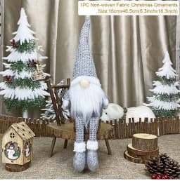 Christmas Dolls Tree Decor Standing Santa, Snowman and Reindeer Figurines for Home Decor Birthday Gifts Merry Christmas