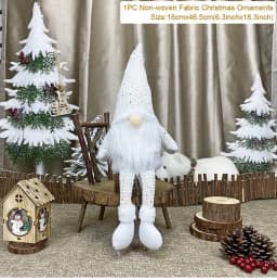 Christmas Dolls Tree Decor Standing Santa, Snowman and Reindeer Figurines for Home Decor Birthday Gifts Merry Christmas