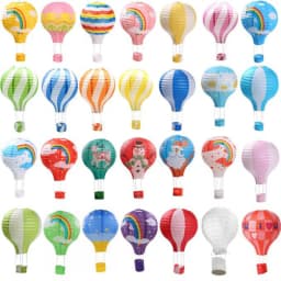 12inch 30cm DIY Hanging Hot Air Balloon Paper Lanterns Reusable Party Ball Lamps Decor Halloween Christmas Wedding Birthday