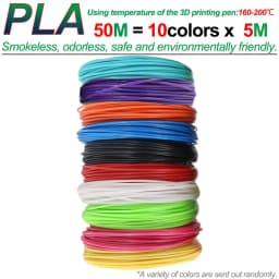 PLA Colored Odorless Safety 3D Pen Filament Diameter 1.75mm 20 Colors For 3D Printing Pen Kids Birthday Creative Christmas Gift