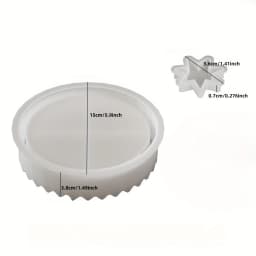 1 Set Holiday Calendar Silicone Mold Countdown Candle Holder Mold for Plaster and Concrete Casting, DIY Christmas Decorations